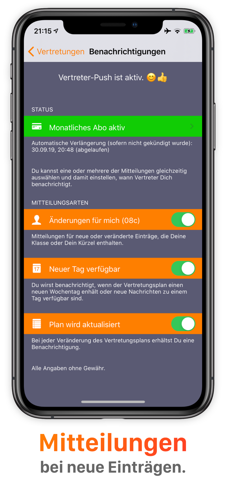 Vertreter: Vertretungsplan screenshot 4