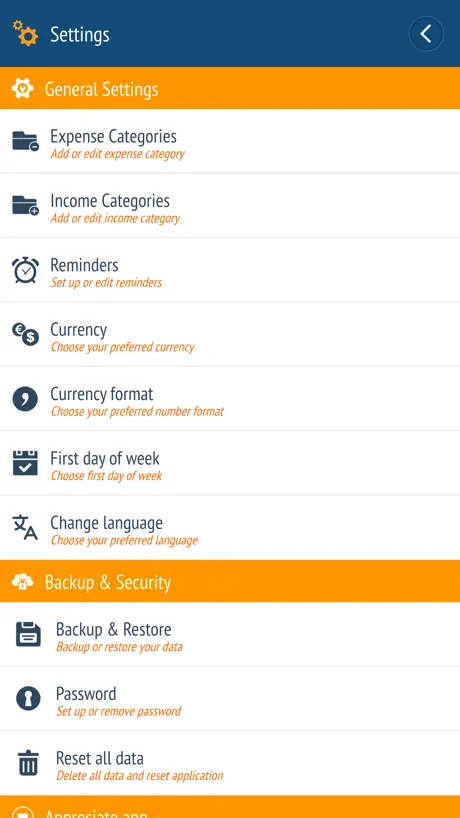 Expense manager -Money tracker