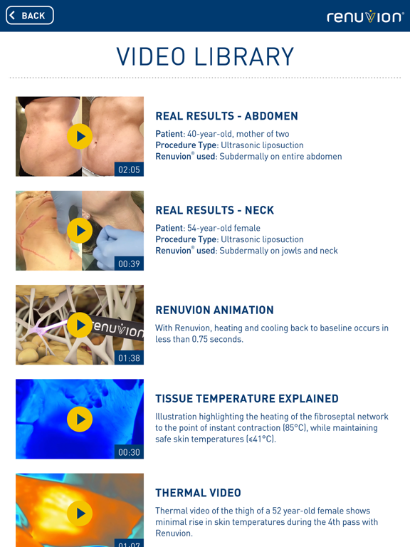 Renuvion iPad screenshot 5 - Medical app