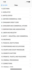 Colorado Revised Statutes 2019 screenshot #2 for iPhone