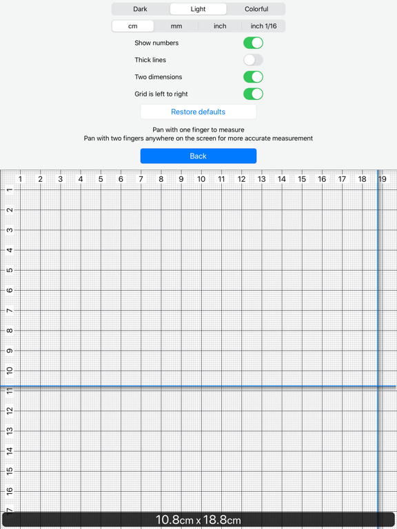 Ruler 2.0 - inch, mm, cm iPad screenshot