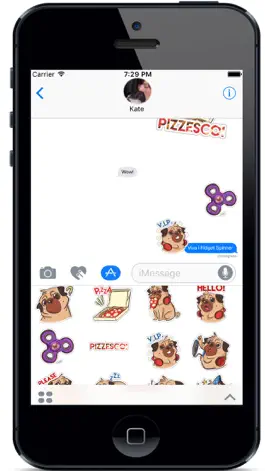 Game screenshot Dog Pug - Emoji Stickers apk