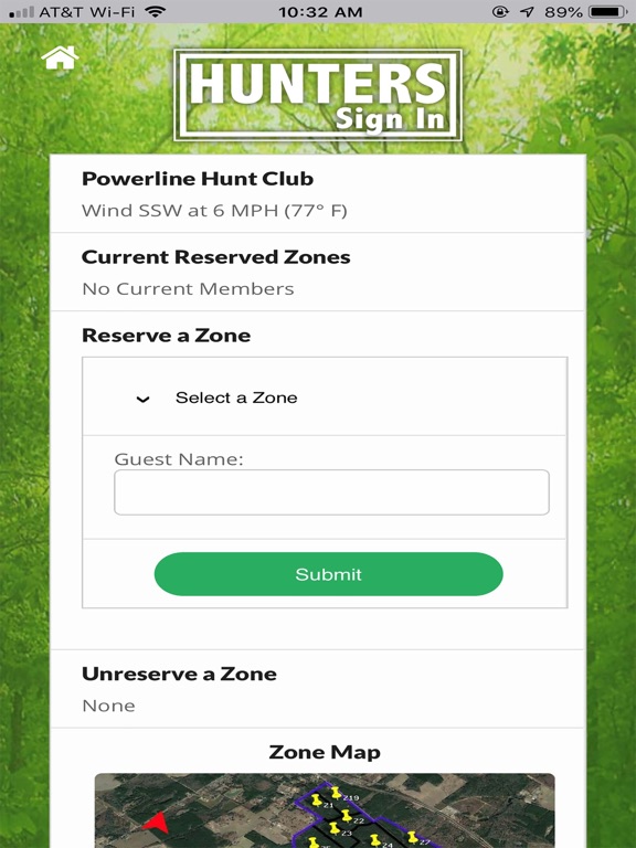 Hunters Sign In iPad screenshot 4 - Sports app