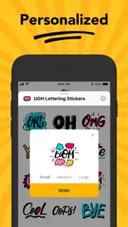 ugh lettering stickers iphone screenshot 2
