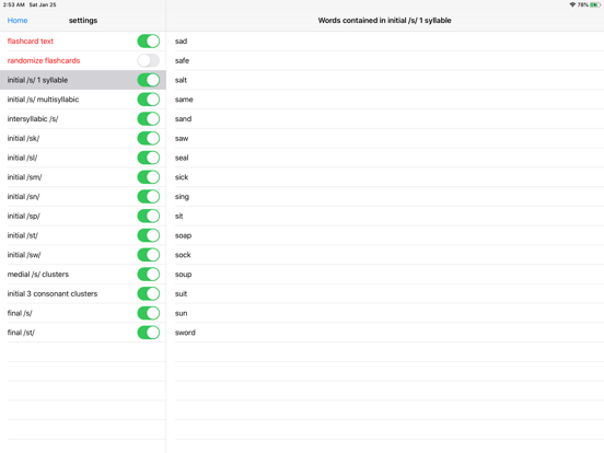 Articulate S iPad screenshot