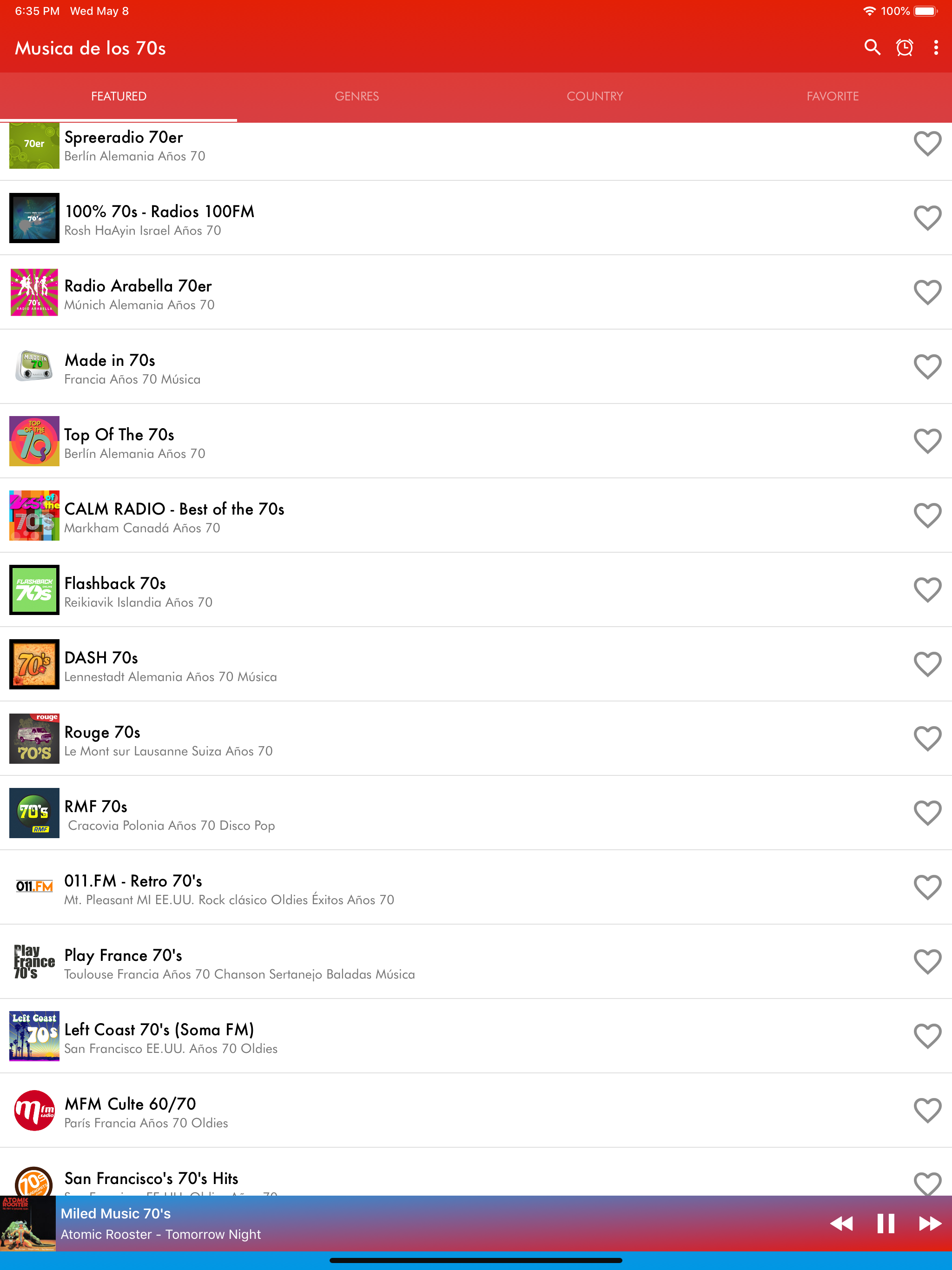 Musica de los 70s Radio screenshot 5