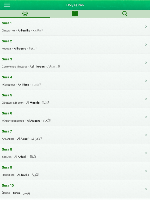 Screenshot #4 pour Holy Quran in Russian, Arabic