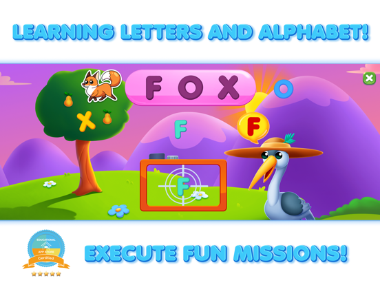 Kinderspellen:leer ABC-letters iPad app afbeelding 1