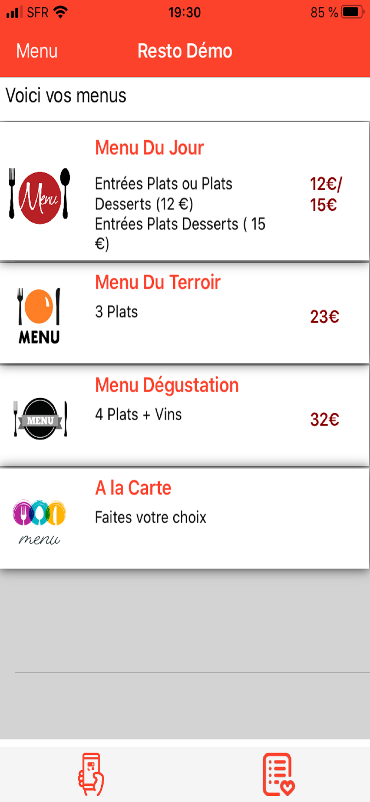 Scan Menu screenshot 3