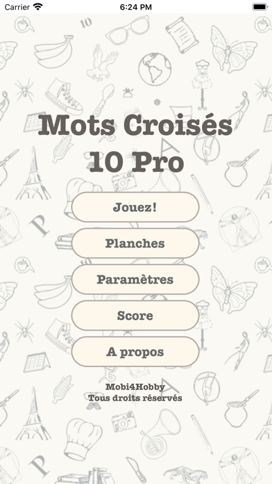 Screenshot #1 pour Mots Croisés 10 Pro