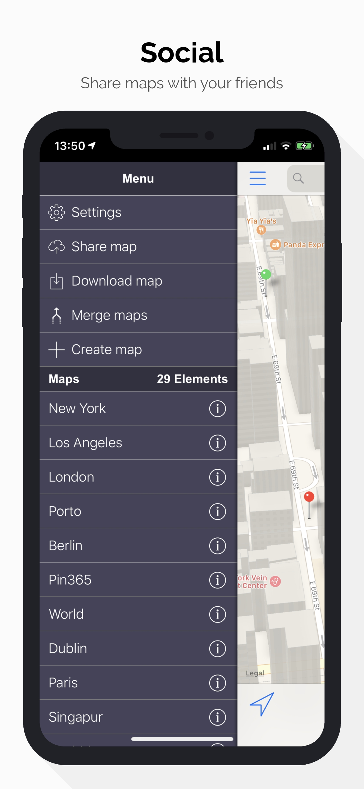 Pin365 - Your travel map screenshot 3