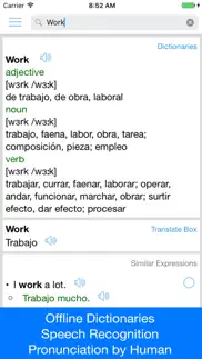 spanish translator offline iphone screenshot 3