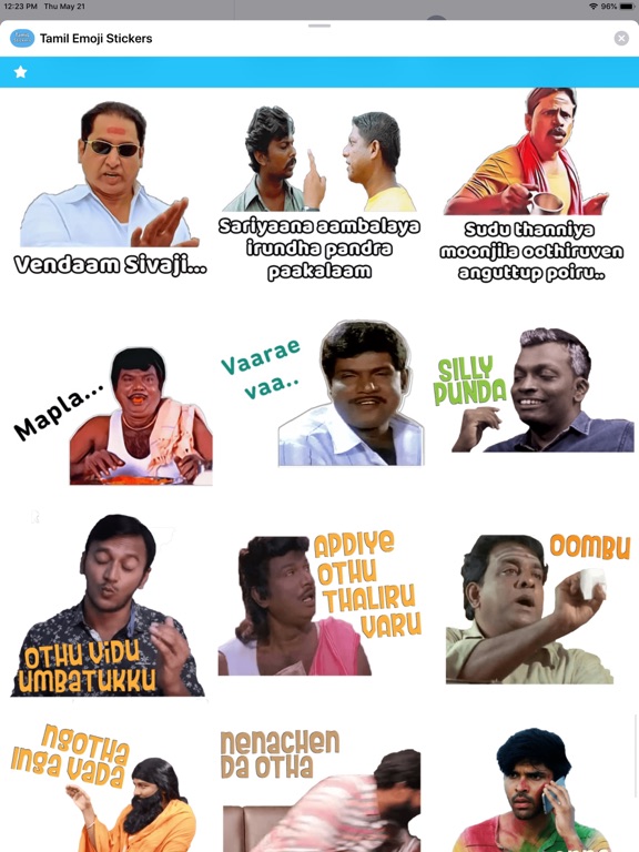 Screenshot #4 for Tamil Emoji Stickers
