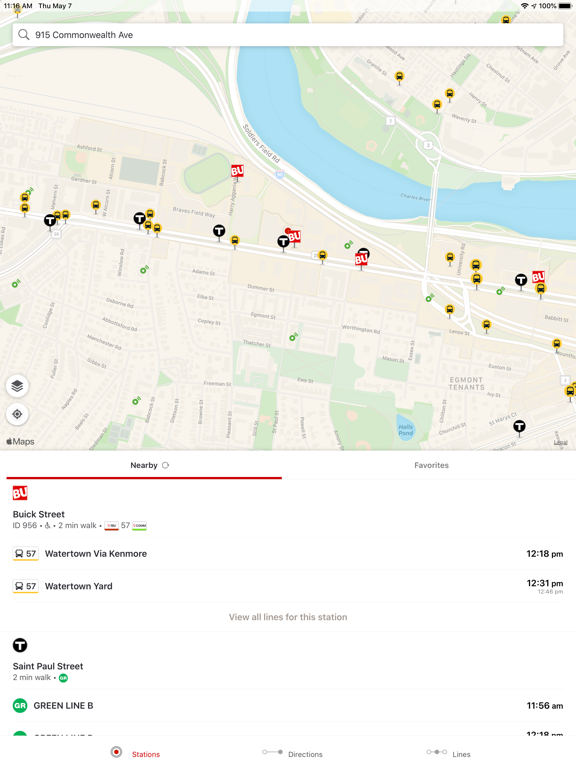 Terrier Transit iPad screenshot