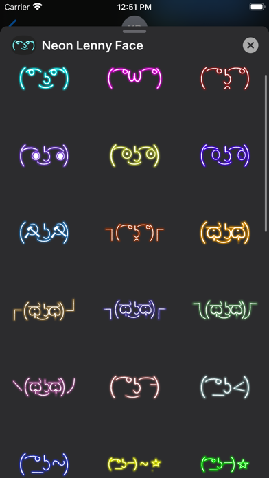 Screenshot #2 pour Lenny Face with Neon Light