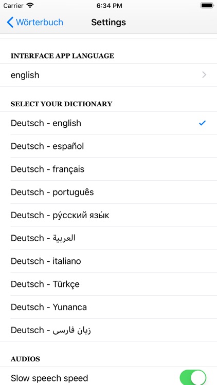Dictionary for German Students screenshot-4