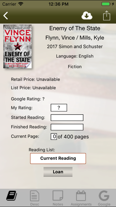 FrontCover - A Reading App Screenshot