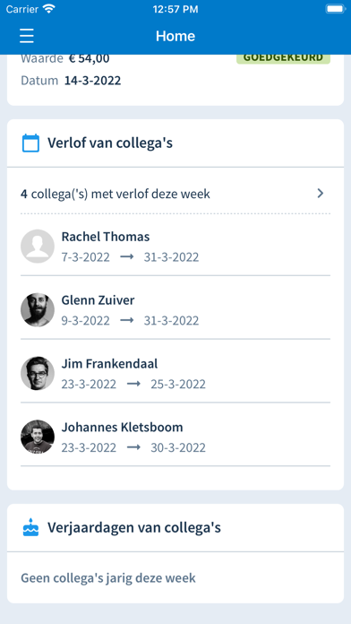Screenshot #2 pour Nmbrs Medewerker app