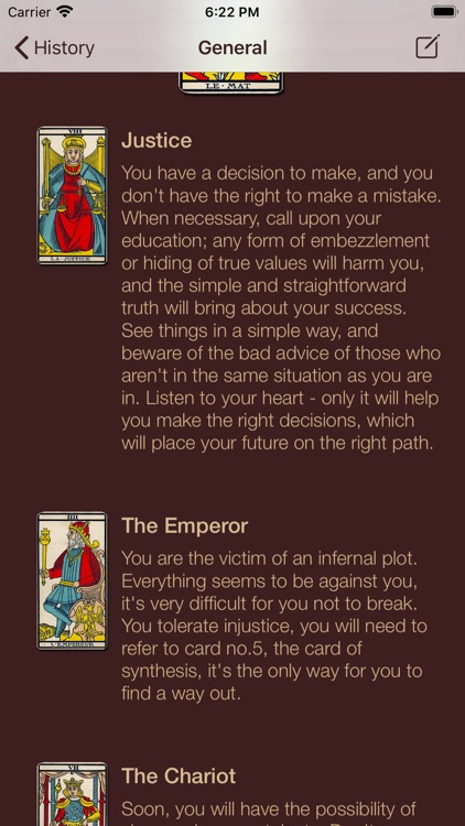 Divinatory Tarot Reader