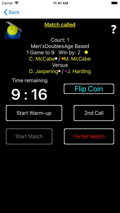 Pickleball Tournament App