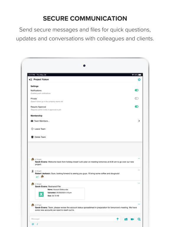 Workstorm iPad screenshot 4 - Business app