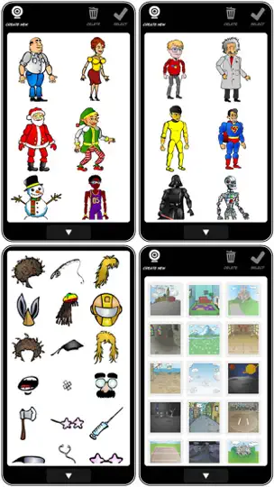 Captura de pantalla de Comic Puppets en iPhone 3