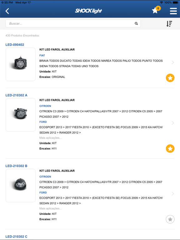 Screenshot #6 pour Shocklight - Catálogo