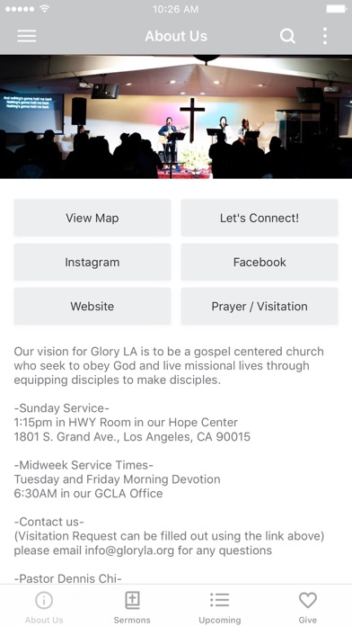 Glory Church LA Screenshot