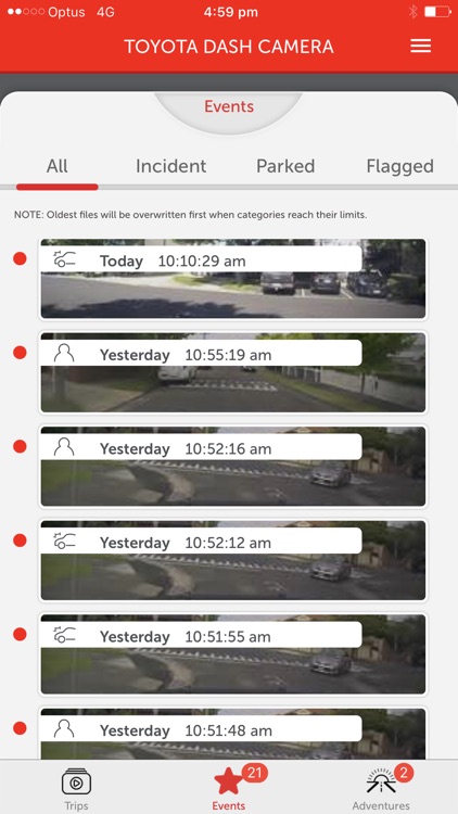 Toyota Dash Cam