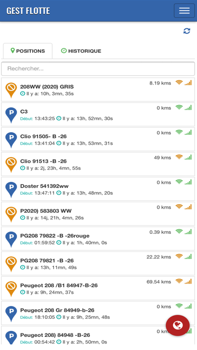 Screenshot #2 pour Gest Flotte - GPS Tracker