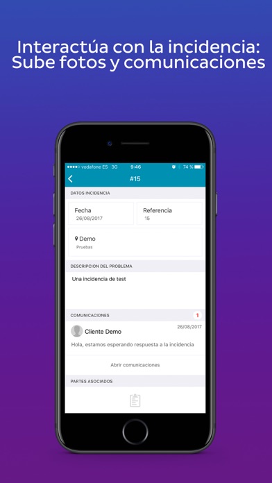 GMAO CLOUD MÓVIL CLIENTES Screenshot