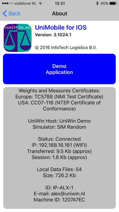 UniMobile Screenshot