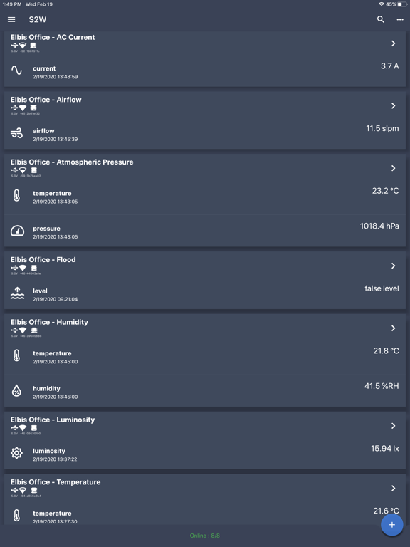 Screenshot #5 pour S2W Sensors