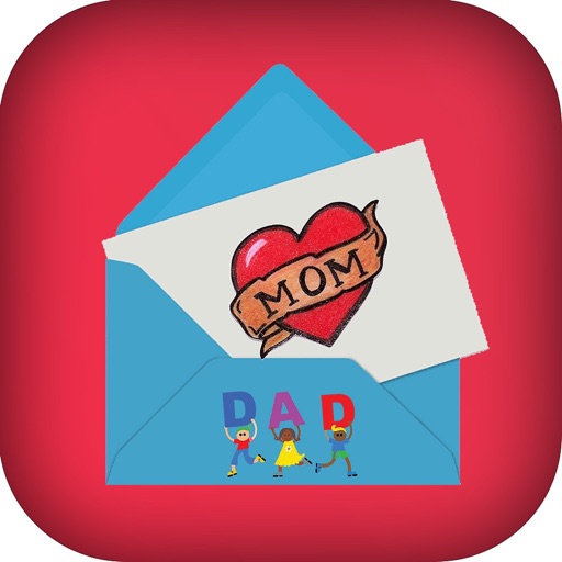 Greeting card for mother's day icon