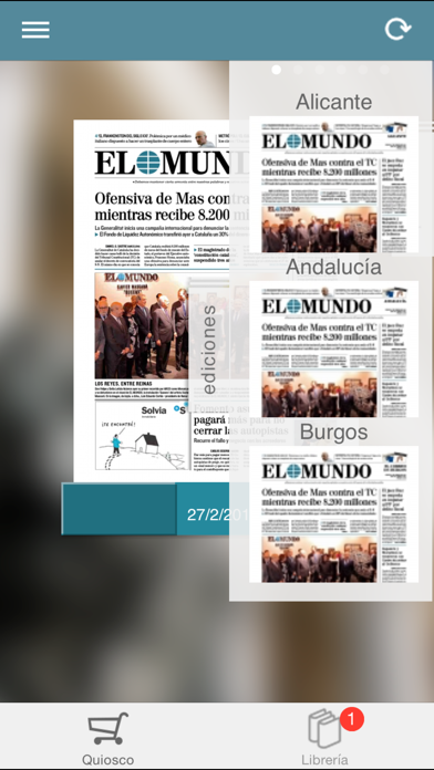 El Mundo Edición Impresa Screenshot