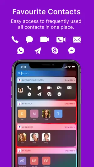 Favorite Contacts: Launcher screenshot 1