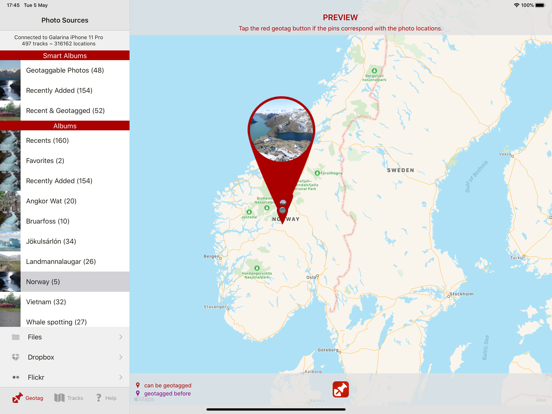 GeoTagr iPad screenshot 1 - Photo & Video app