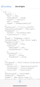 Debug for Philips Hue screenshot #2 for iPhone