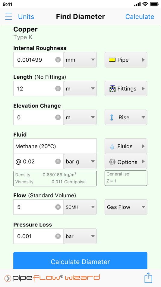#3. Pipe Flow Wizard - Calculator (iOS) 由: Pipe Flow Software