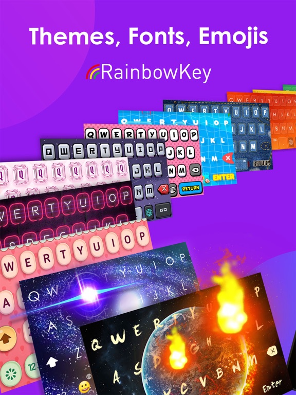 RainbowKey – 色付きキーボード テーマのおすすめ画像3