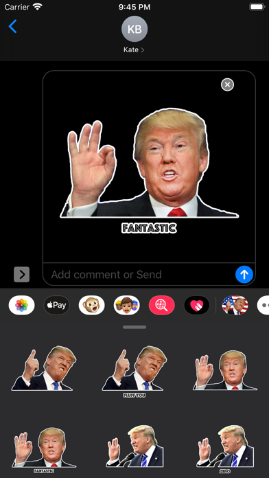 Trump Stickers. screenshot 2