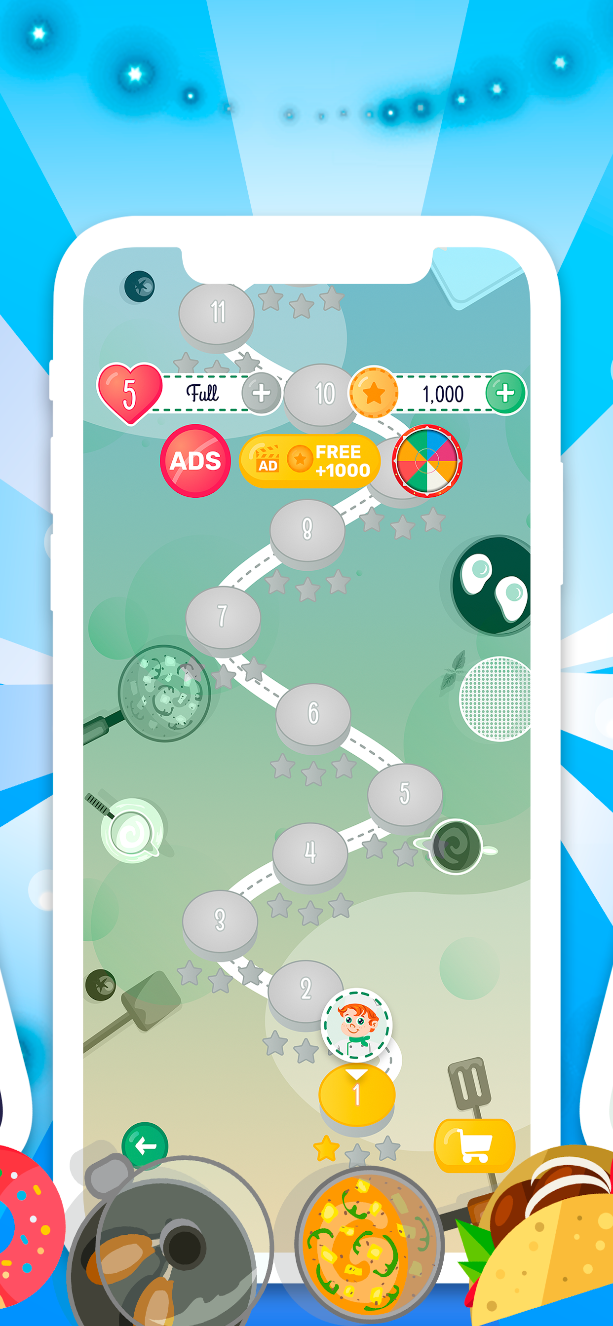 Kitchen: Crazy Match 3 Puzzles