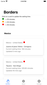 Border Waiting Times screenshot