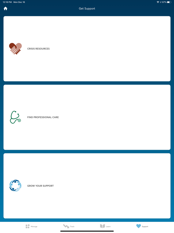 PTSD Coach iPad screenshot 7 - Health & Fitness app