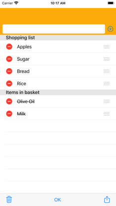 Basic Shopping List screenshot 2