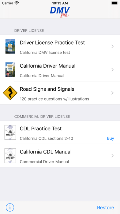 How to cancel & delete California DMV Test Prep from iphone & ipad 1