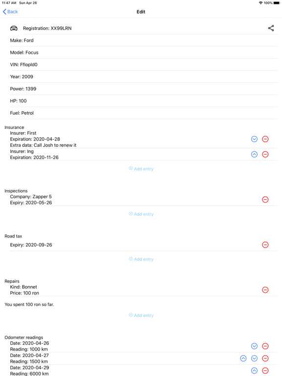 Screenshot #5 pour Autofy - Your car manager