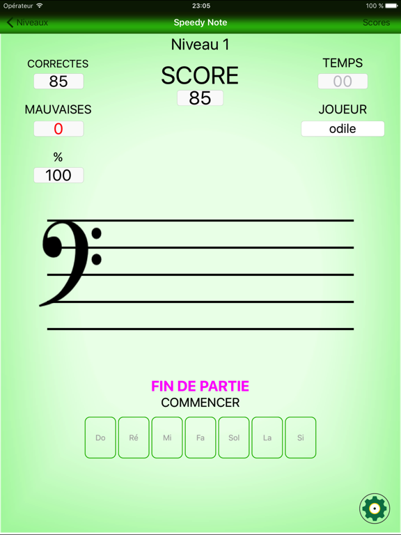 Screenshot #4 pour Speedy Note: Clef de Fa 4e