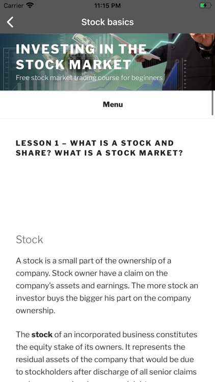 Stock Market Portfolio Course screenshot-3