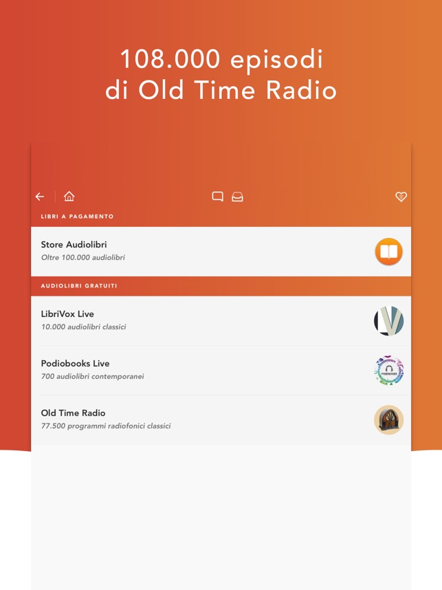 Audiolibri HQ su App Store